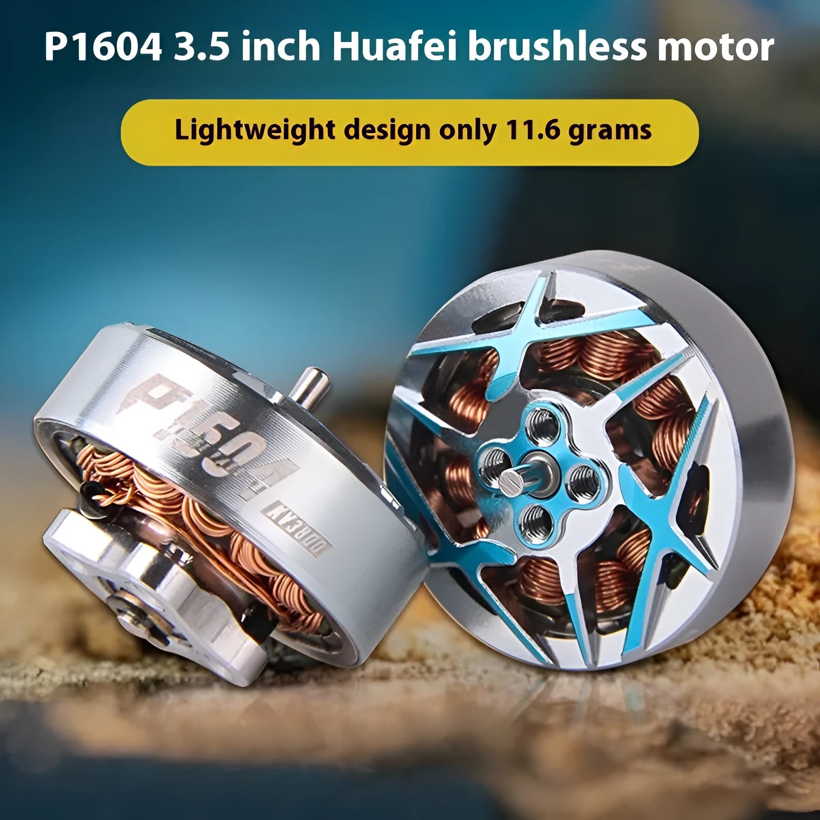 TMOTOR P1604 brushless racing motor with aluminium rotor and mounting screws
