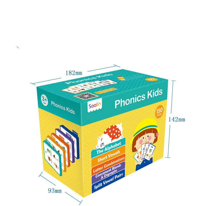 Educational gift box containing 220 high frequency word cards and 5 workbooks for children age 3+