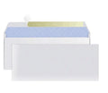 Blue self-adhesive confidential security envelope showing tamper-evident design and 105x240mm dimensions