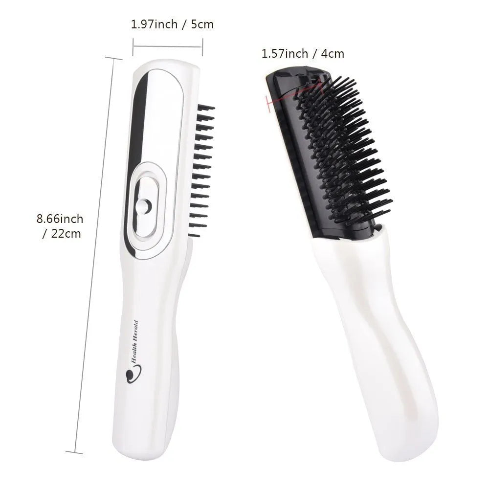 Portable electric head massage comb with infrared and vibration functions for hair growth and scalp care