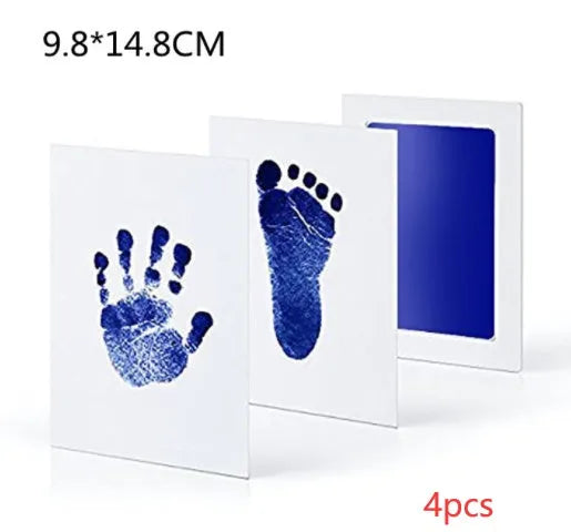Baby hand and foot print disposable ink pad in pink for newborn keepsake crafting