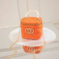 PVC bucket gel cosmetic bag with heart pattern in multiple colour options