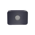 Two-colour flame aromatherapy humidifier with remote control, square plastic design, and water tank