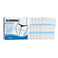 Pack of 10 square body shaping adhesive patches for navel, each 12 cm by 12 cm.