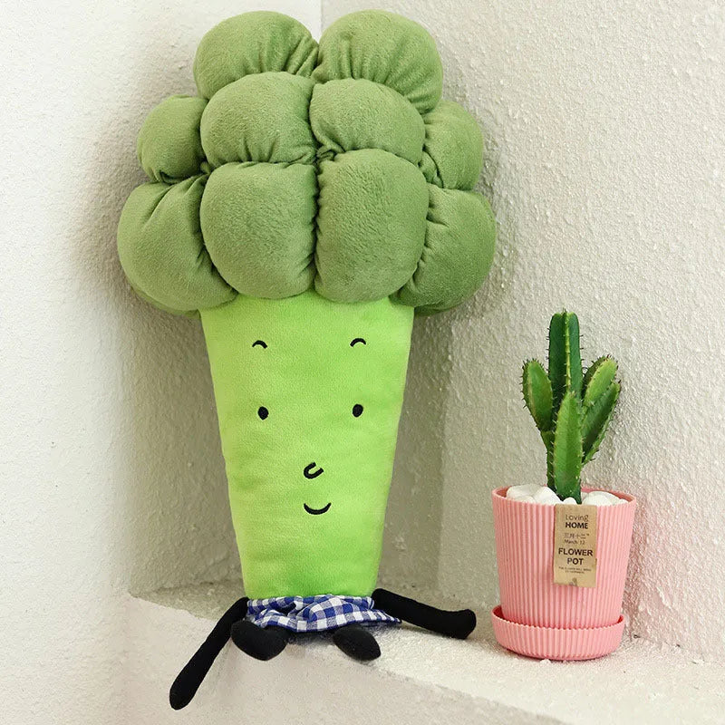 Simulation vegetable plush toy 55cm or 65cm, PP cotton with down cotton filling, washable surface, cute colour option