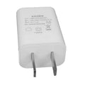 White 5V 1A USB power adapter with CE FCC certifications and compact thin design