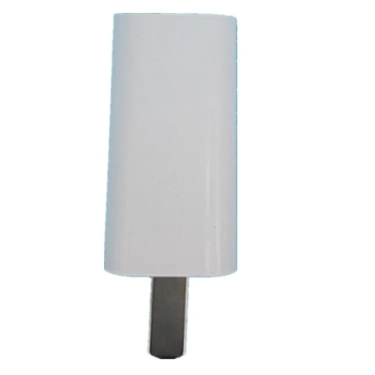 White 5V 1A USB power adapter with CE FCC certifications and compact thin design