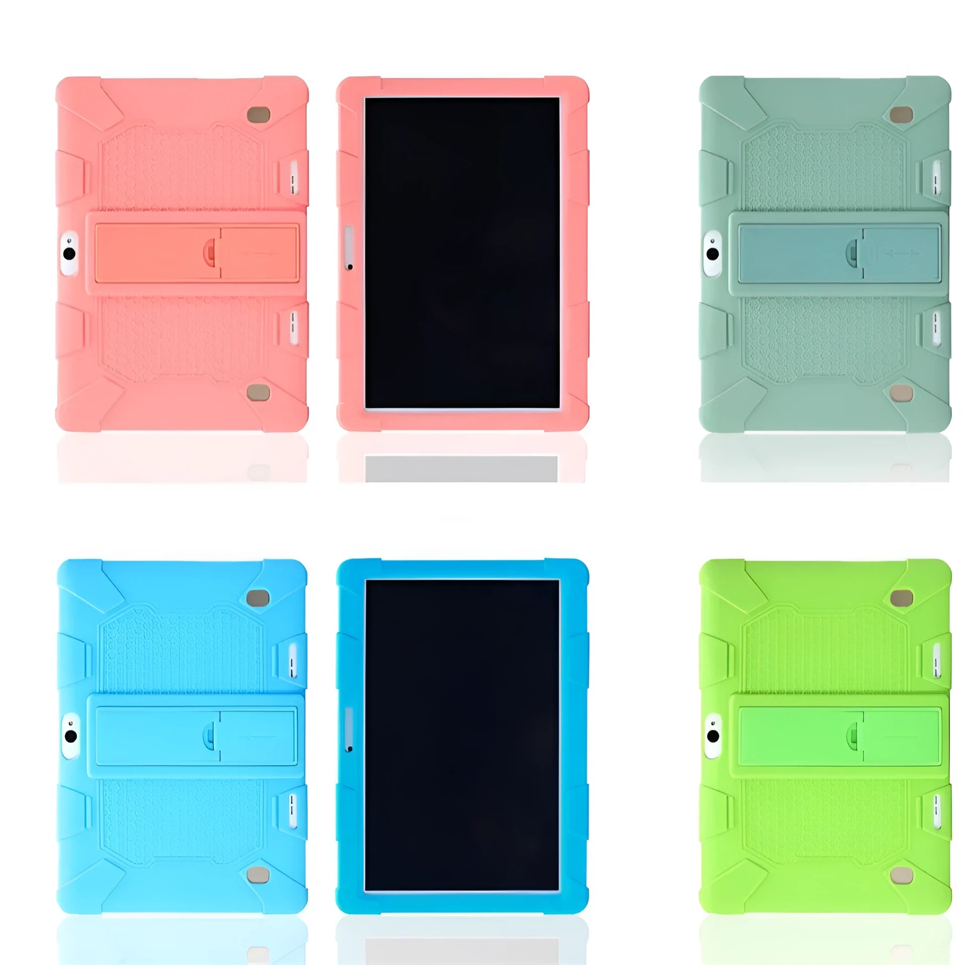 Little Overlord H10 Pro M20 silicone protective case for tablet with integrated kickstand in black colour