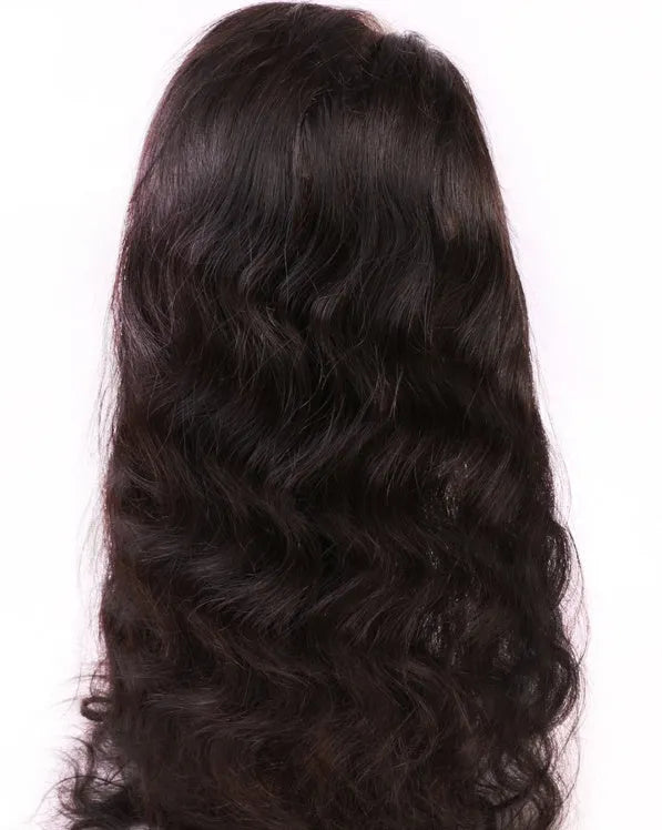 360 lace front wig in real hair, shown in a choice of lengths from 8 inch to 18 inch