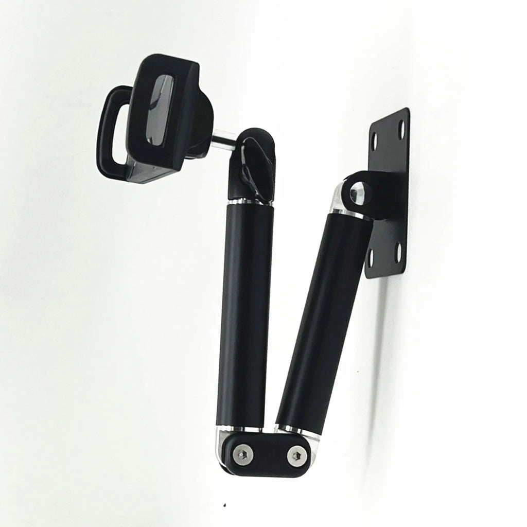 Universal alloy wall rack for tablet and large mobile phone, wall-mounted foldable bracket