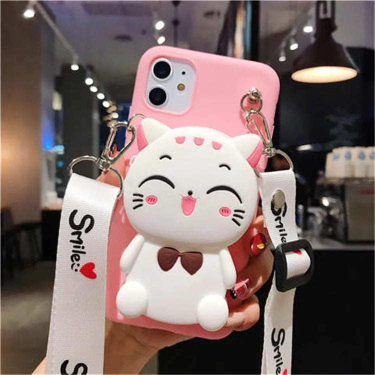Cartoon camouflage pattern Huawei phone case in TPU material shown in multiple colour options