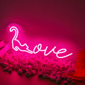 Happy Birthday LED neon light, 35cm, USB powered, acrylic and silicone shell, indoor outdoor decoration