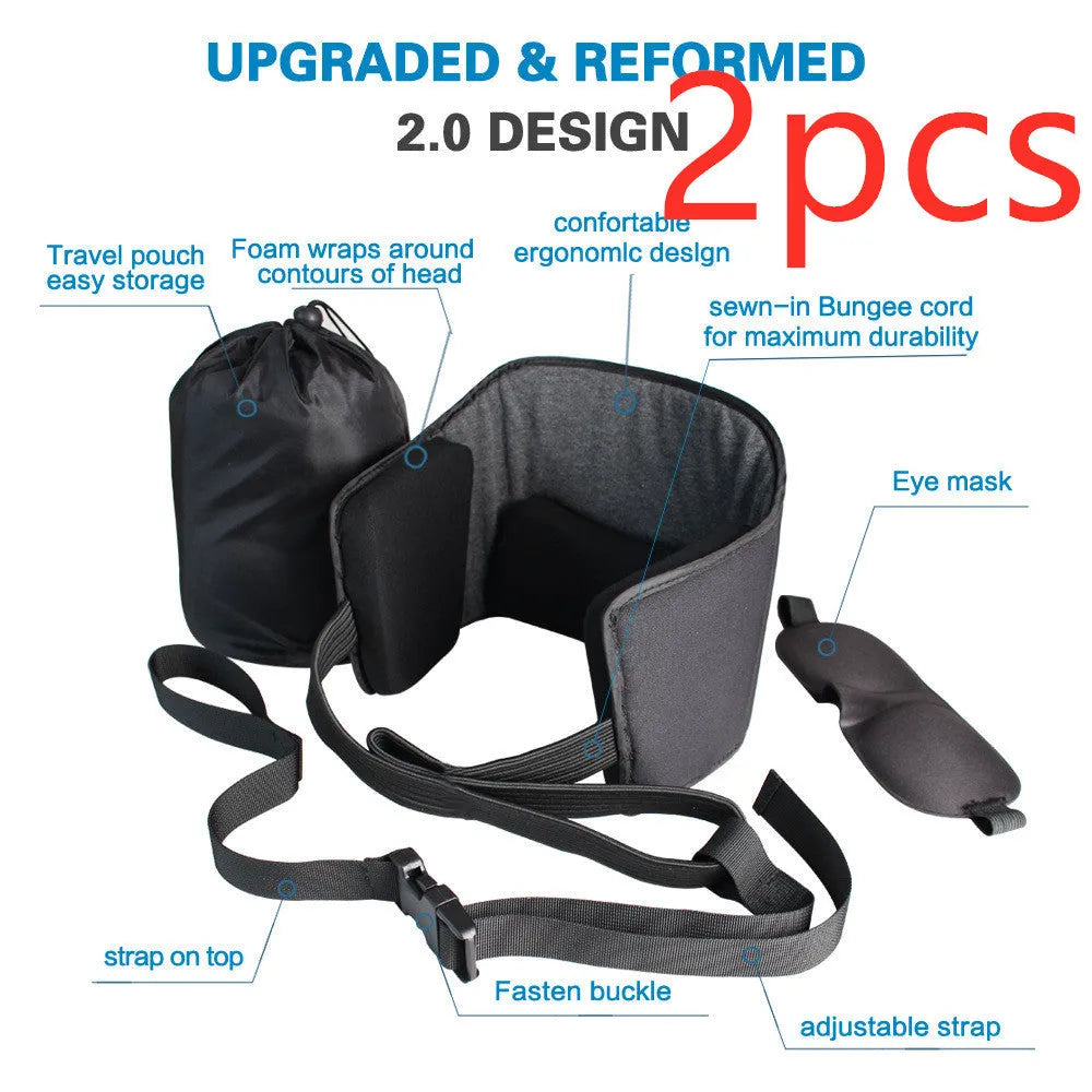 Neck hammock neck stretcher in black grey cotton with 50kg load capacity for cervical traction