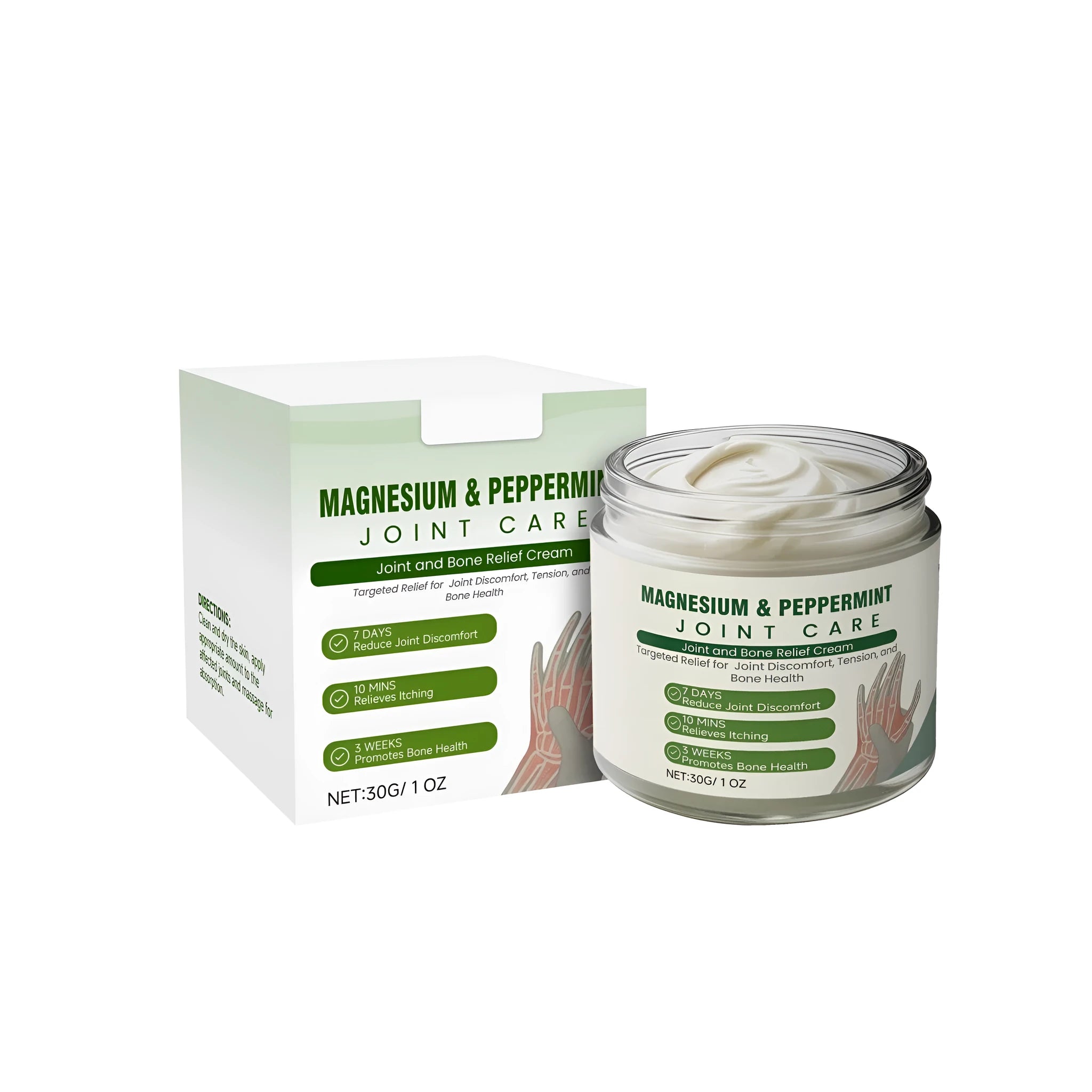30g tube of joint and bone relief cream with arnica and turmeric