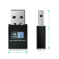 300M WiFi mini wireless card black plastic metal RTL8192EU 3.3cm