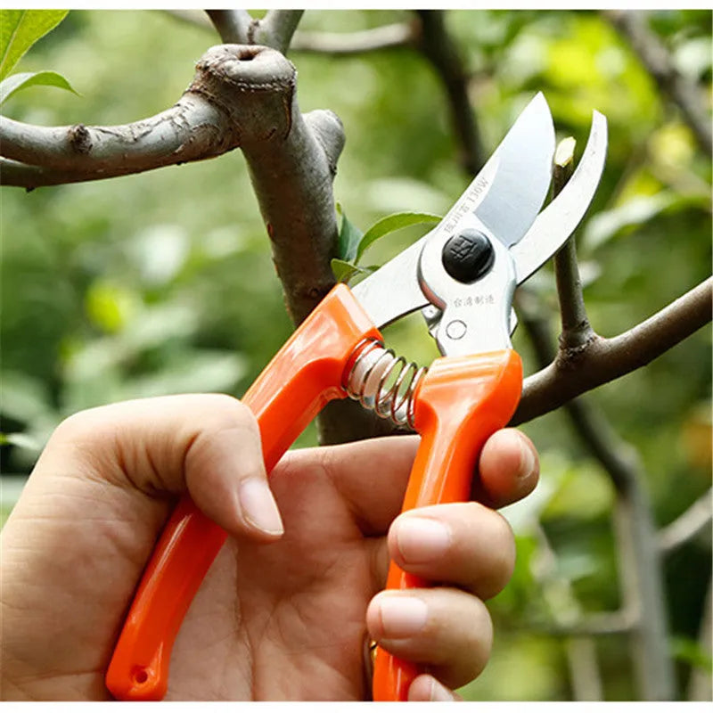 130W pruning shears with SK5 high carbon steel blades for landscaping, random colour, single pair