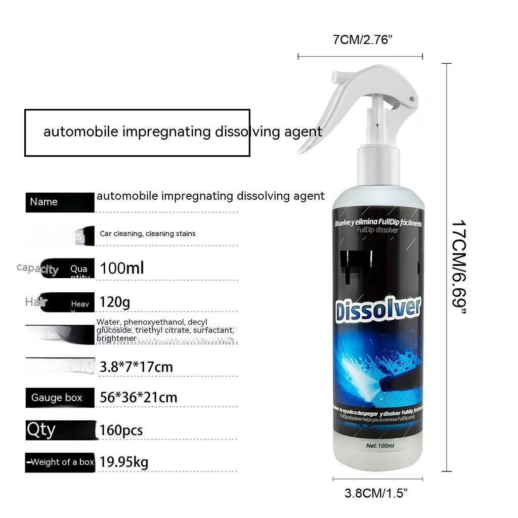 100ml car interior foam cleaning agent bottle for upholstery stain removal and seat maintenance