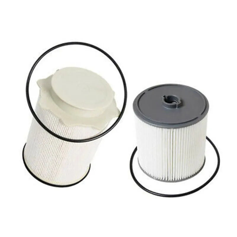 RAM 1500-5500 diesel fuel filter kit with white housing and oil-water separator.