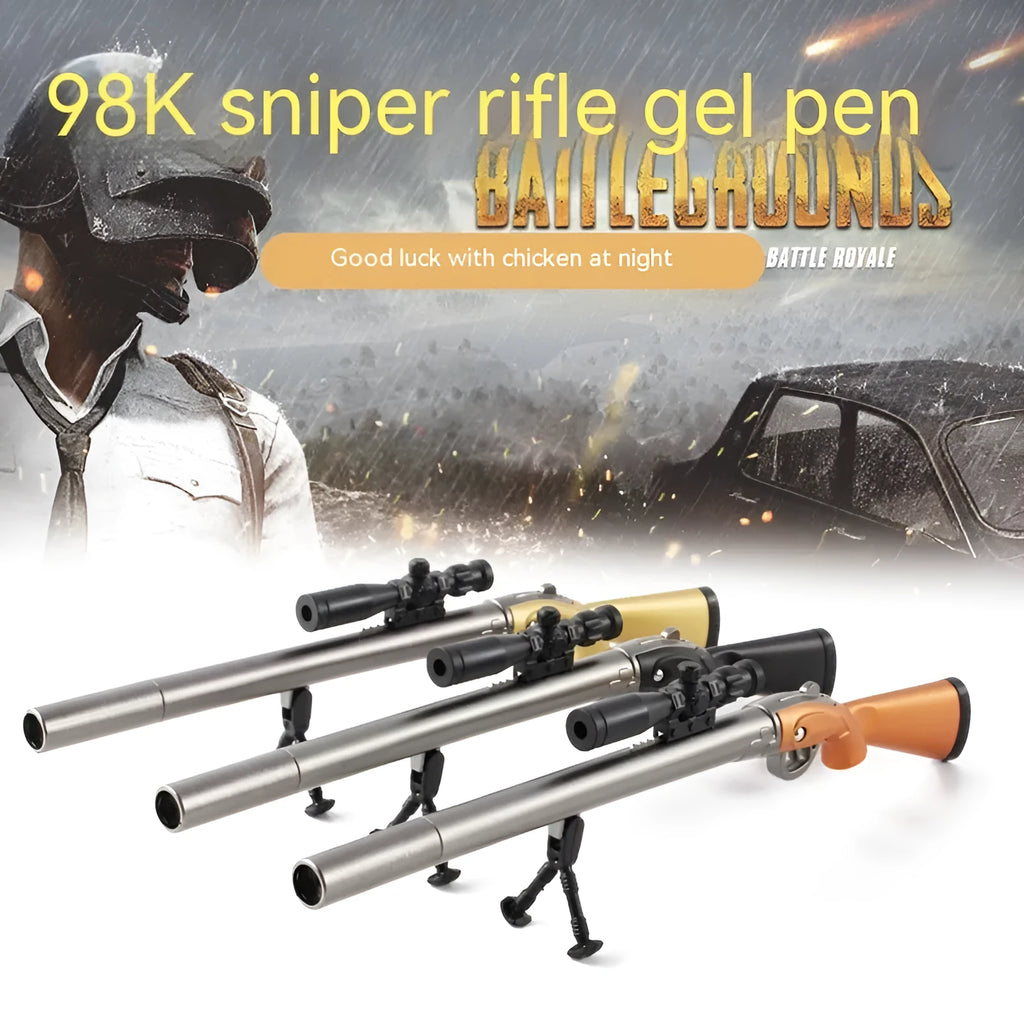Marvel Eating Chicken 98K sniper rifle creative modelling gel pen with 0.5mm tip