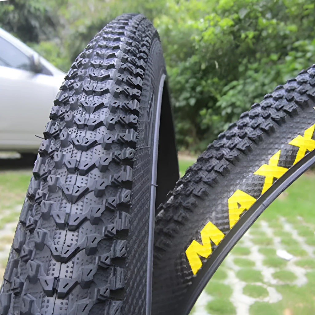 Mountain bike ultralight puncture-proof tyre in multiple size options for 26, 27.5 and 29-inch wheels.