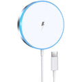 White single magnetic wireless charger for mobile phone, universal style, 1pc pack