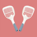 Large cat litter shovel for tofu cat litter, plastic scoop for pet cleaning, 1pcs or 2pcs option