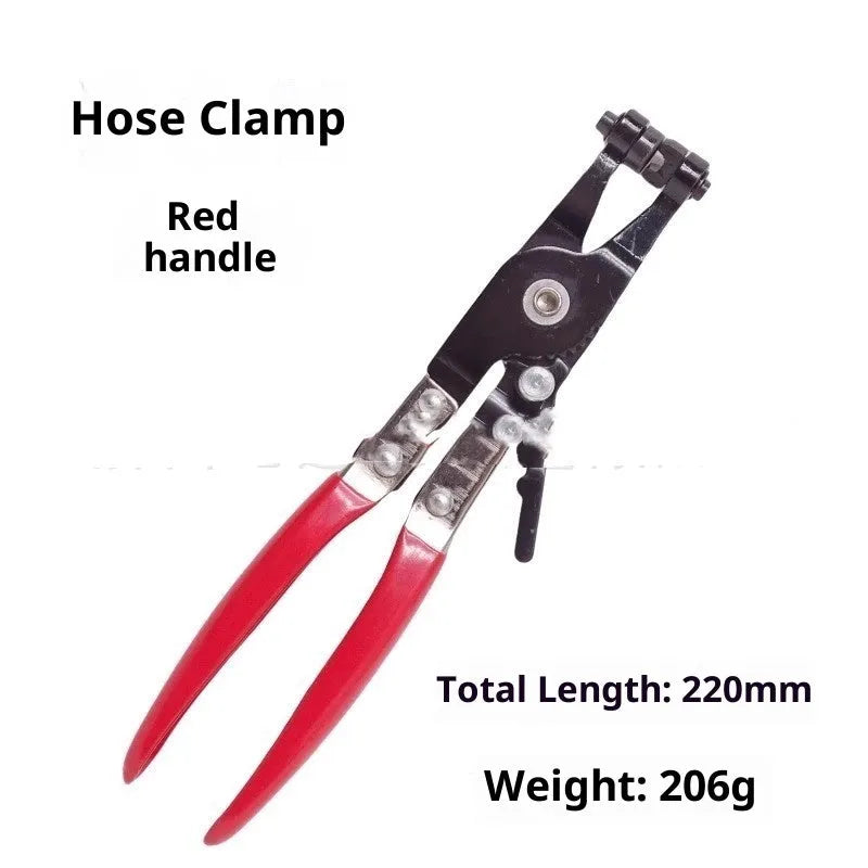 7-piece steel straight throat automobile pipe clamp set in paper box for auto repair
