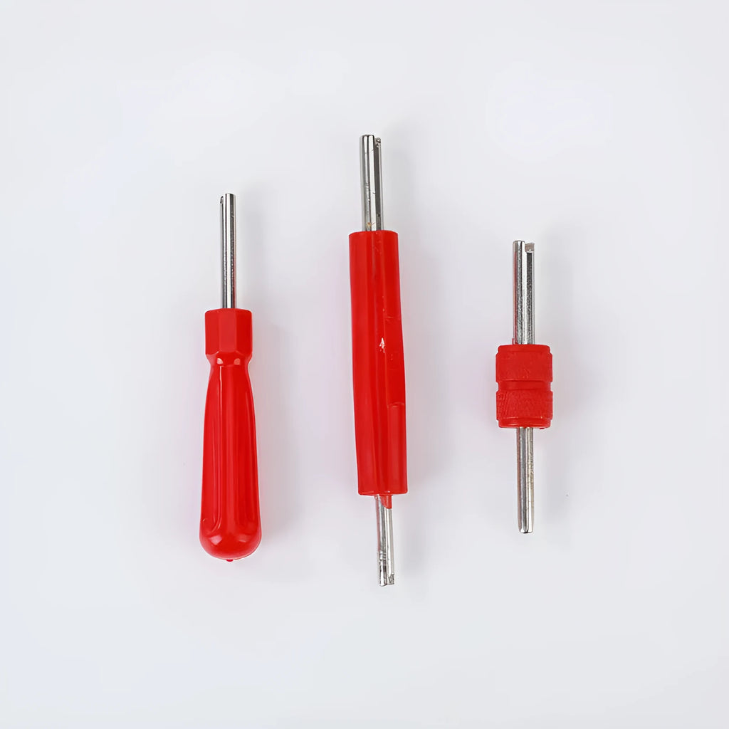 Aluminium alloy single-head tool twist valve wrench shown in one of three available colour styles.