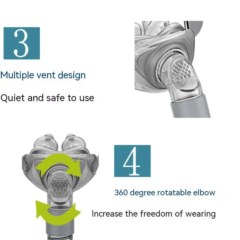 Ventilator nasal pillow replacement accessories with silicone cushions and headband in box packaging