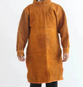 Yellow cowhide one-piece welding bib for electric welding, size 105 M, welder's protective workwear