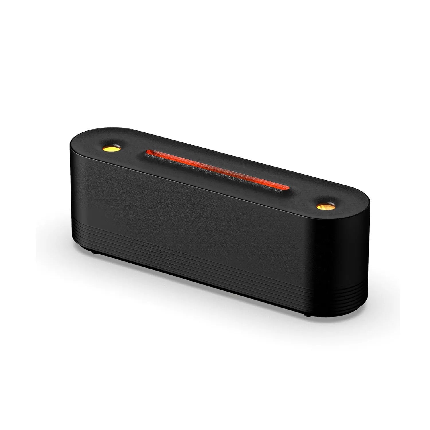 Black ultrasonic aroma diffuser with 7 colour flame LED display and cool mist emission