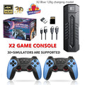X2 Blue game console with HDMI, two wireless controllers, USB charging cable and TF card, 16x10x12cm