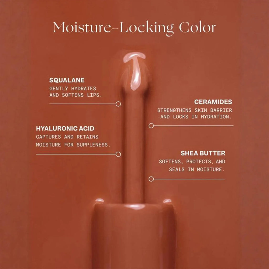 BN7071 lip gloss tube with pearly mirror finish, moisturizing and non-stick formula