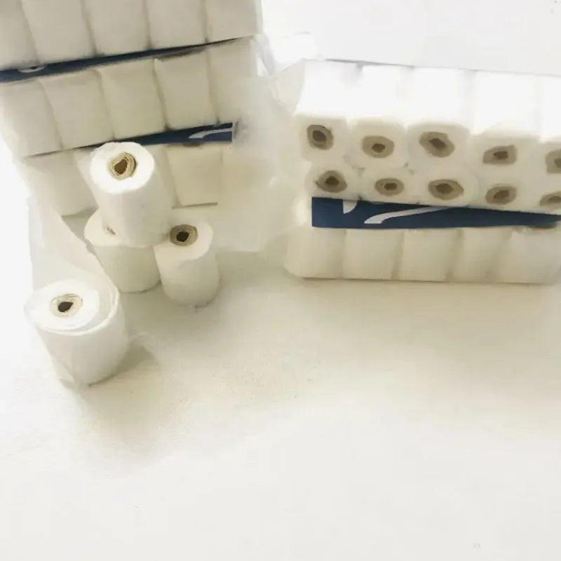 Miniature simulated tissue roll paper model measuring 30mm by 15mm by 80mm for children's play