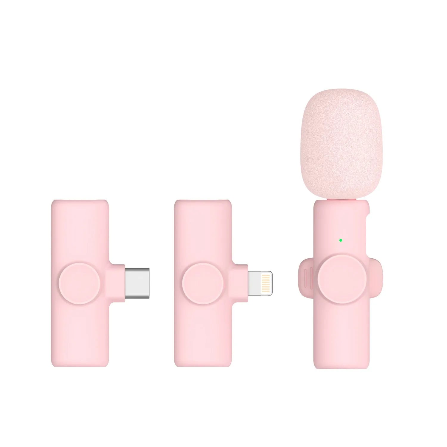 2.4GHz wireless microphone live sound card with 20 metre range and noise reduction sponge