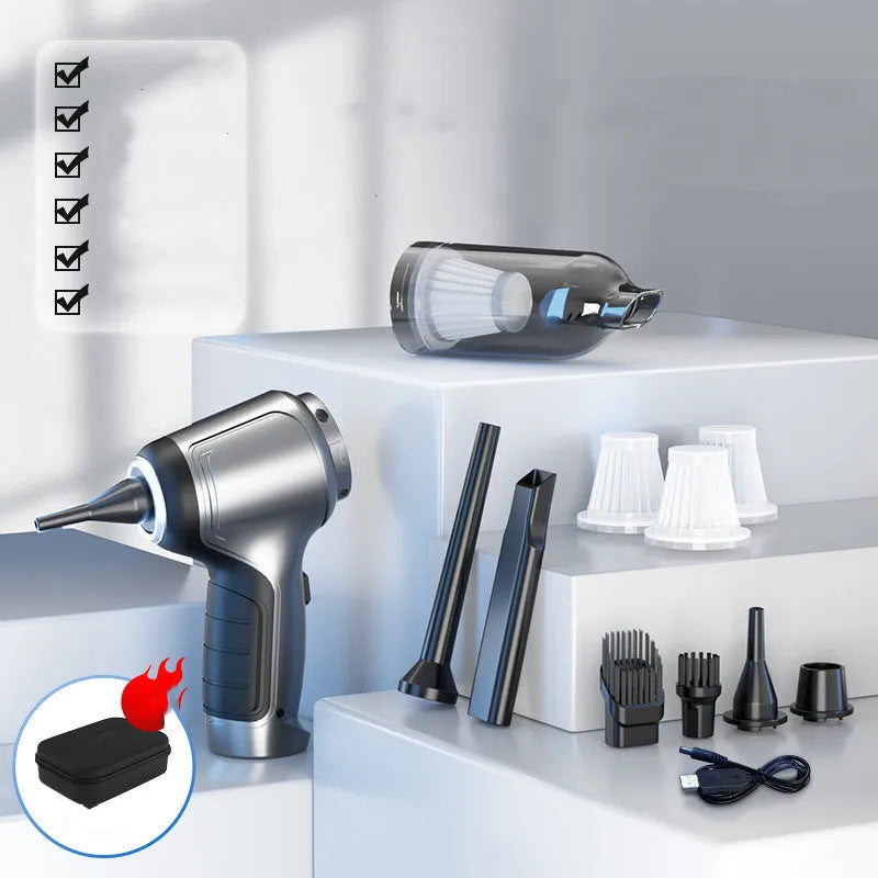 Brushless handheld vacuum cleaner with 12000Pa suction for car and home use