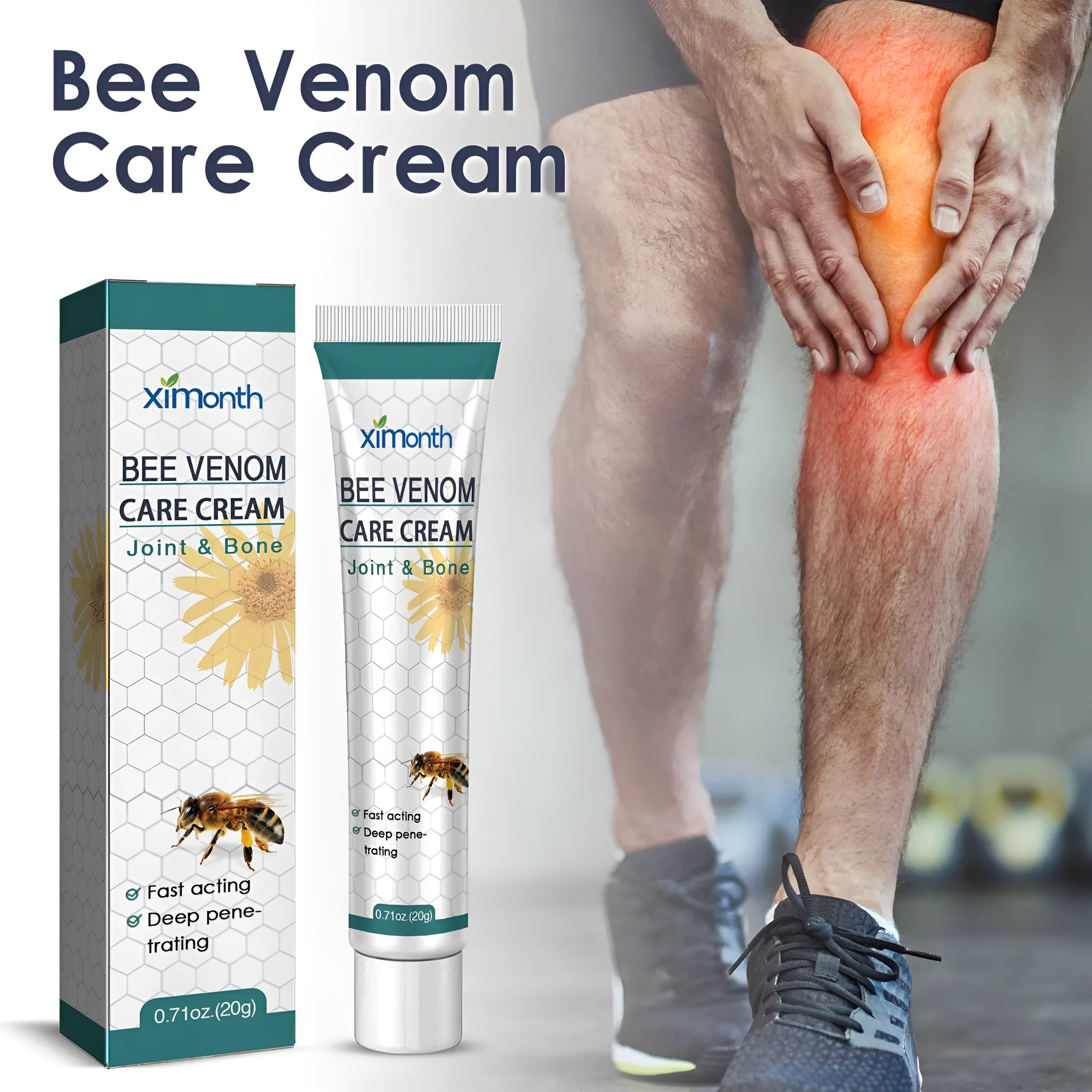 20g tube of joint pain massage cream for universal skin types