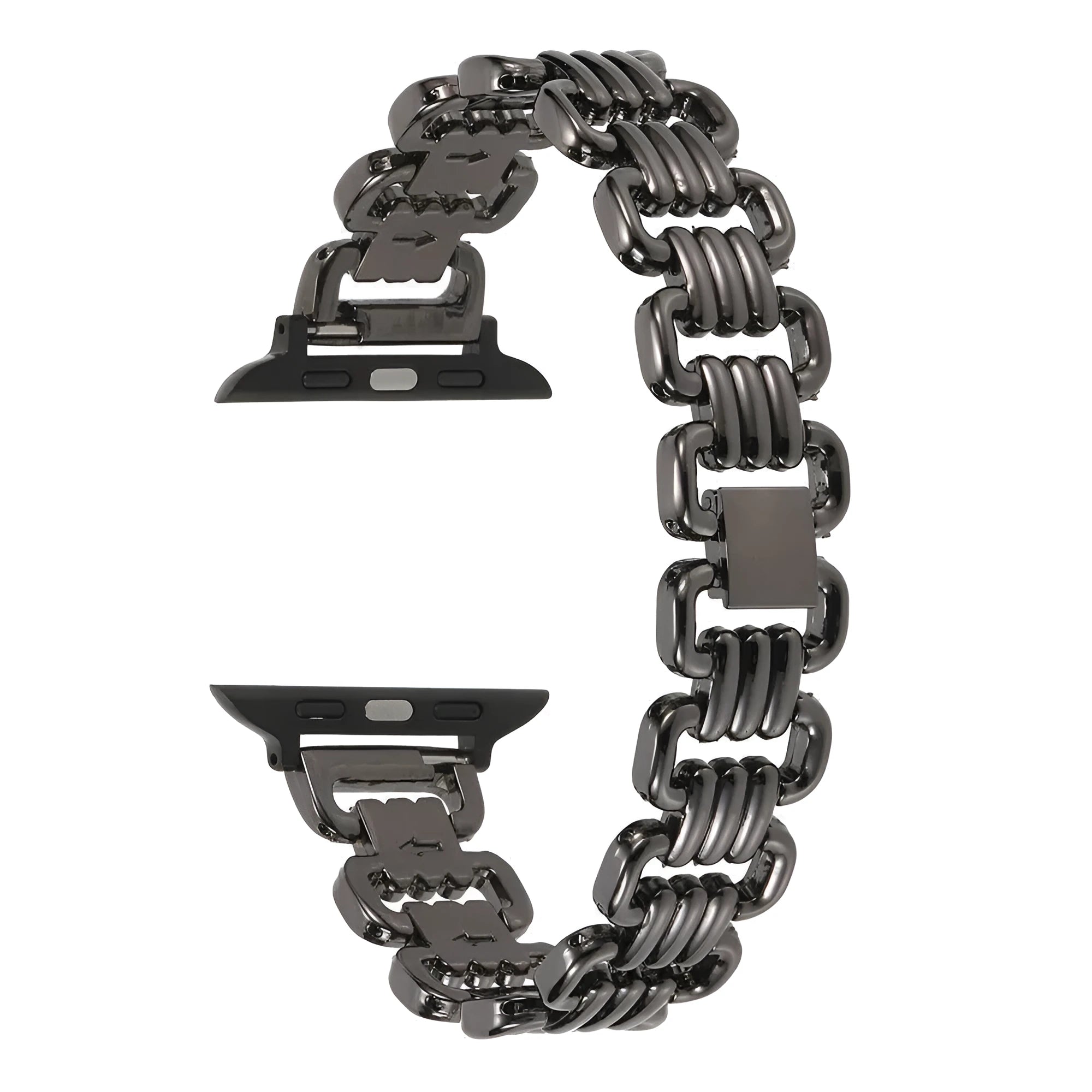 Alloy metal ladies watch bracelet replacement strap for Apple Watch in five colour options.