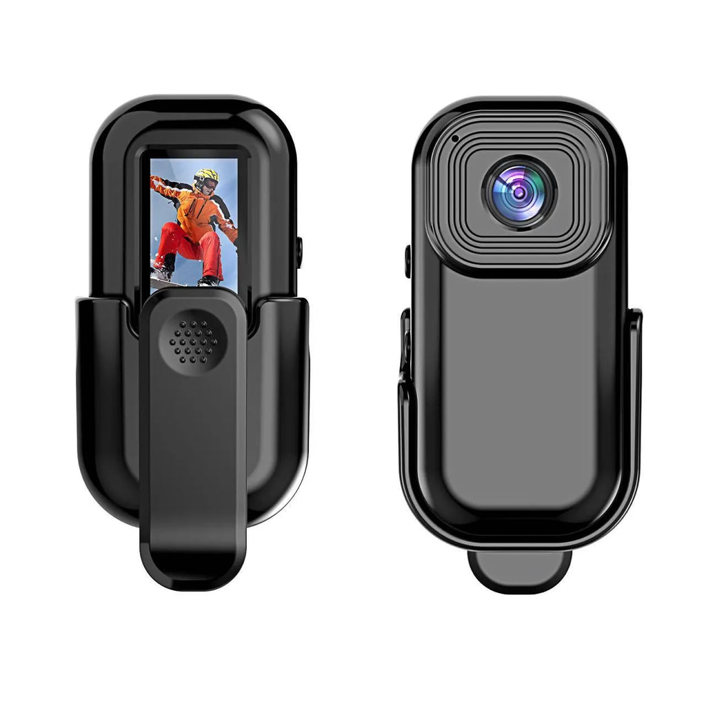 L8 Black outdoor sports recorder with thumb hole, 1080p HD, WiFi, compact plastic body