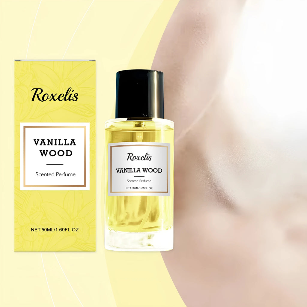 50ml vanilla musk perfume spray bottle with glycerol and botanical extracts