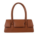 Women's small square shoulder bag in PU leather with stitching detail
