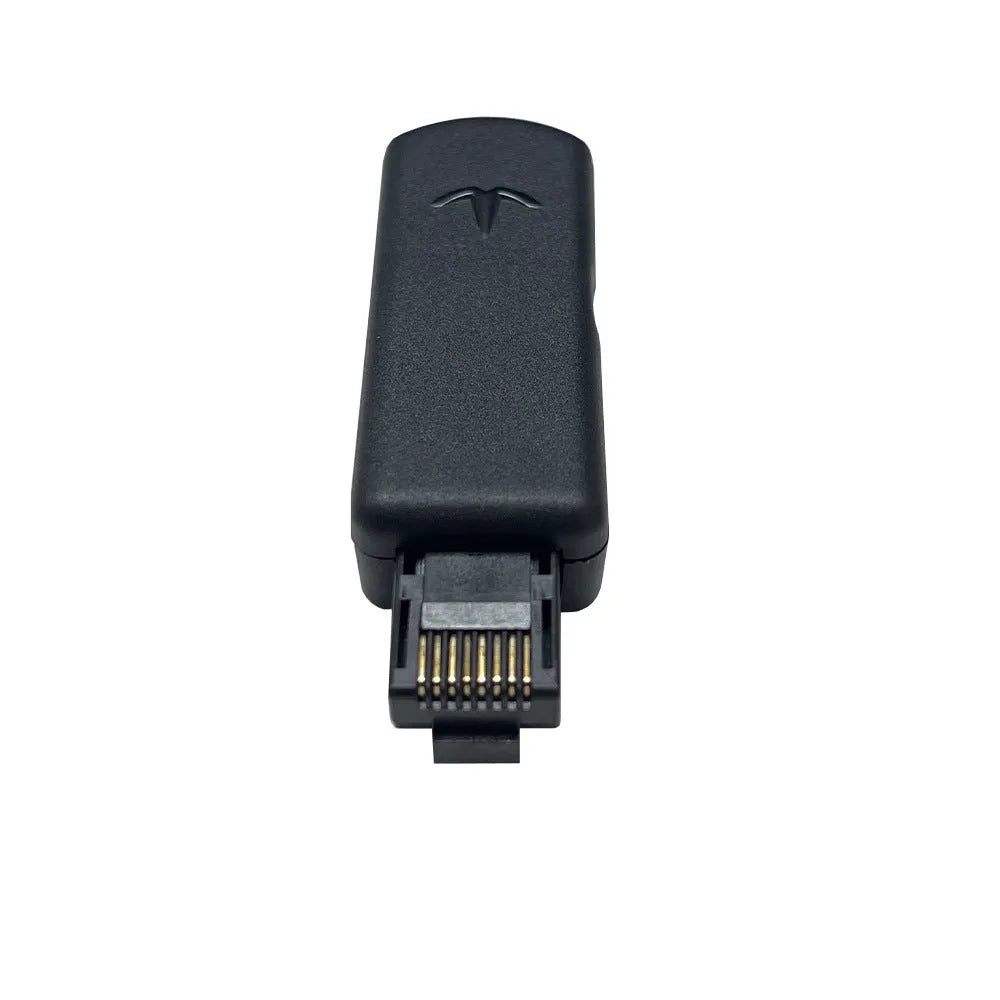 Black JB Tool USB adapter for Nintendo Switch with Ethernet port measuring 81x51x20mm