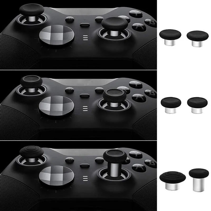 Xbox Elite 2 controller metal rocker thumbsticks and cross key replacement kit in blue with tools and storage bag