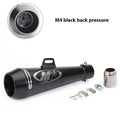 Universal M4 style motorcycle exhaust pipe for large displacement bikes in various finishes.