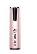 Wireless rechargeable automatic curling iron with tourmaline ceramic barrel, 4000mAh battery and USB charging