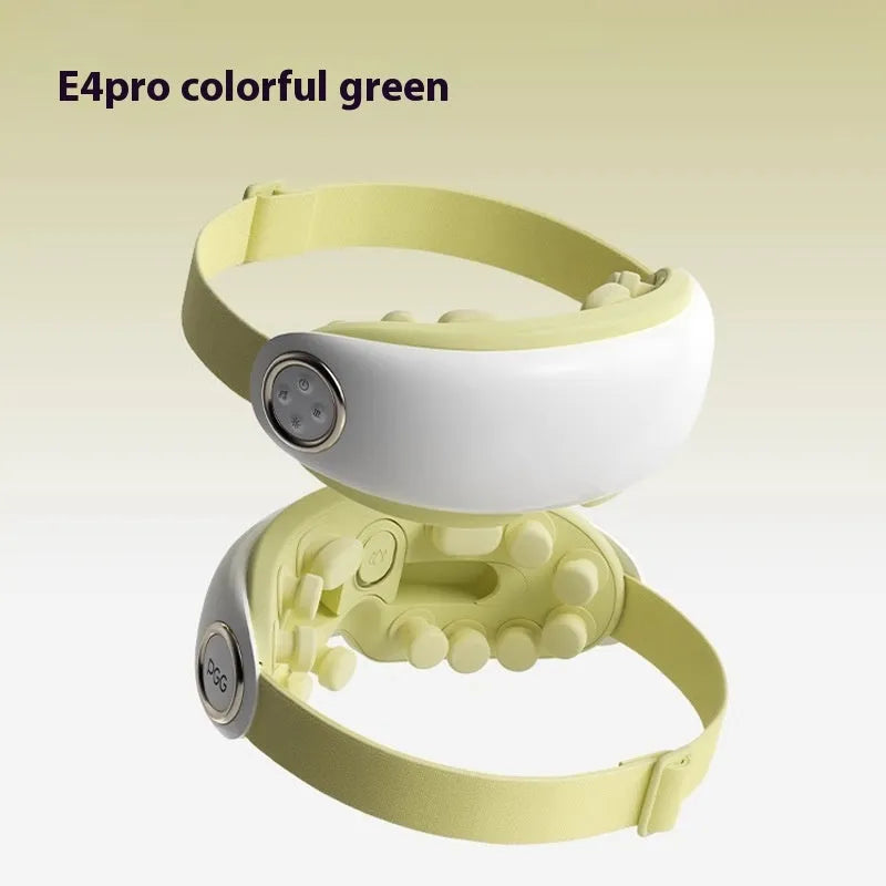 Bluetooth eye moisturising instrument with hot compress massage in purplish grey colour showing compact design