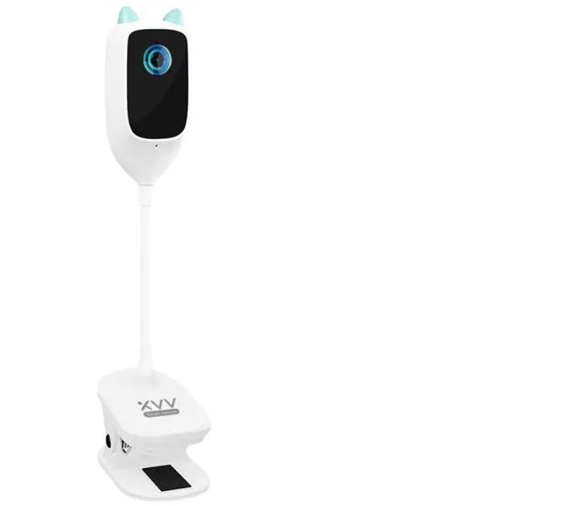 White transparent smart baby monitor with 1080p HD, infrared night vision and 150-degree ultra wide angle
