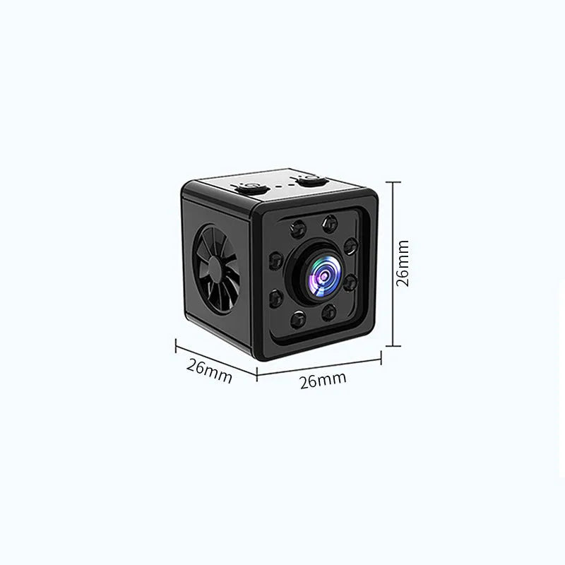 Black K13 remote network sports HD camera with cubic design on its included mounting bracket.