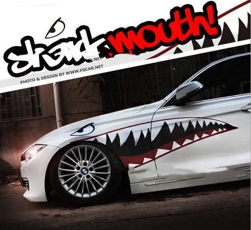 Shark series PVC body sticker decal for cars, shown in large format