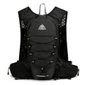 AZELA grid pattern breathable mesh running backpack in black, lightweight hydration pack for trail running and hiking